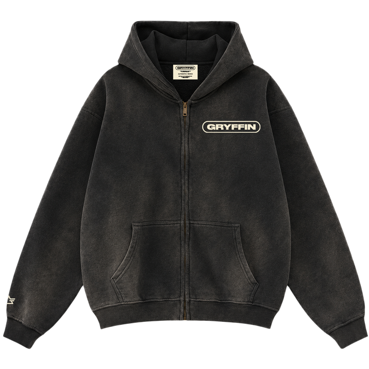 Gryffin Sun Fade Zip Up Hoodie